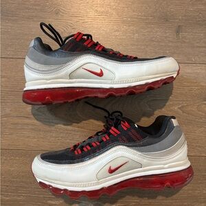 Women Nike Air Max 95 Black, Red and Grey Sneakers
